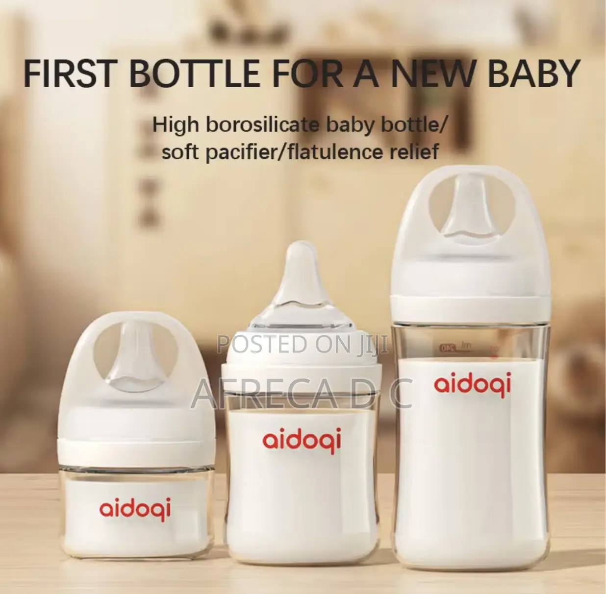 Baby Feeding Glass Bottles Anti Colic Unbreakable Glass