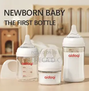Baby Feeding Glass Bottles Anti Colic Unbreakable Glass