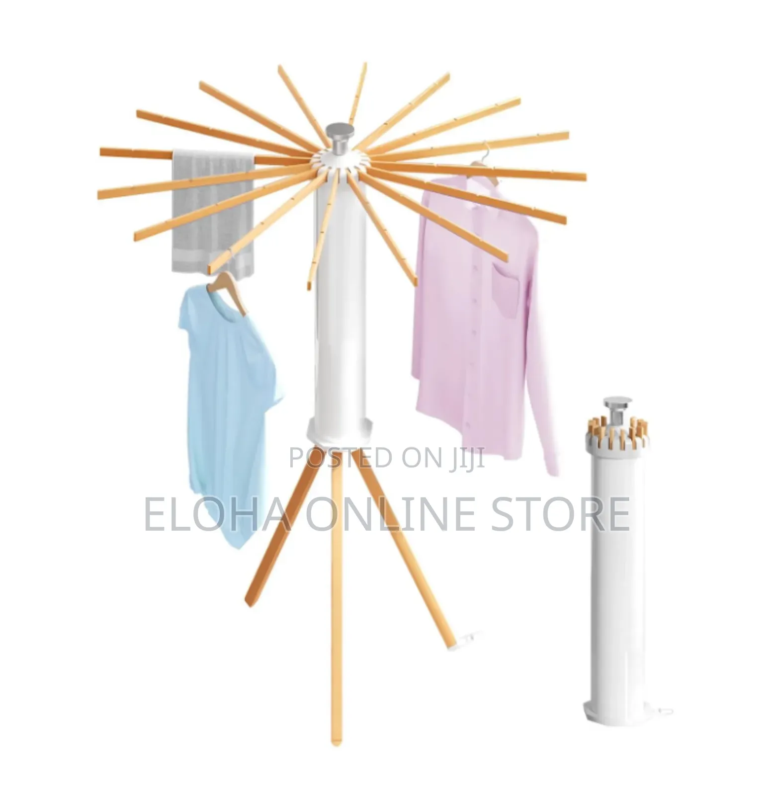 Foldable Wooden Metal Collapsible Clothes Drying Rack