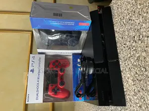 Ps4 Console With Red And Black Pads Uk Used Chipped Machine