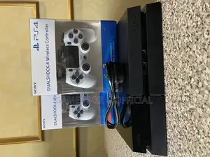 Sony Brand Ps4 Standard Chipped 2 Controllers White Fxt Uk