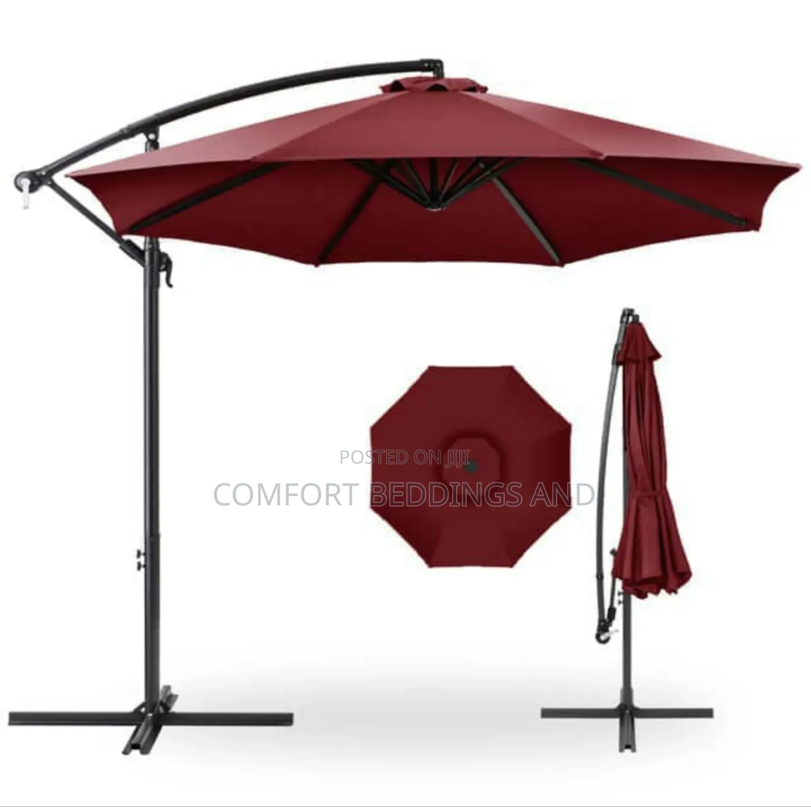 Compound Umbrella Maroon