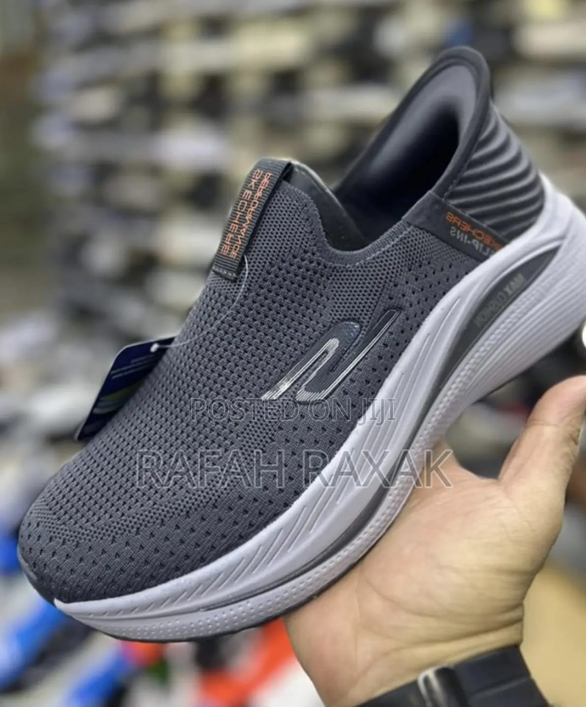 Original Grey Skechers Slip-ins Max Cushion Sneakers