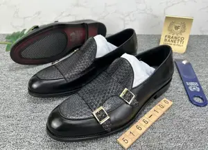 Original Franco Banetti Double Buckle Monk Strap Loafers