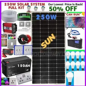 250w Durable Solar Power System Full Kit Zeph