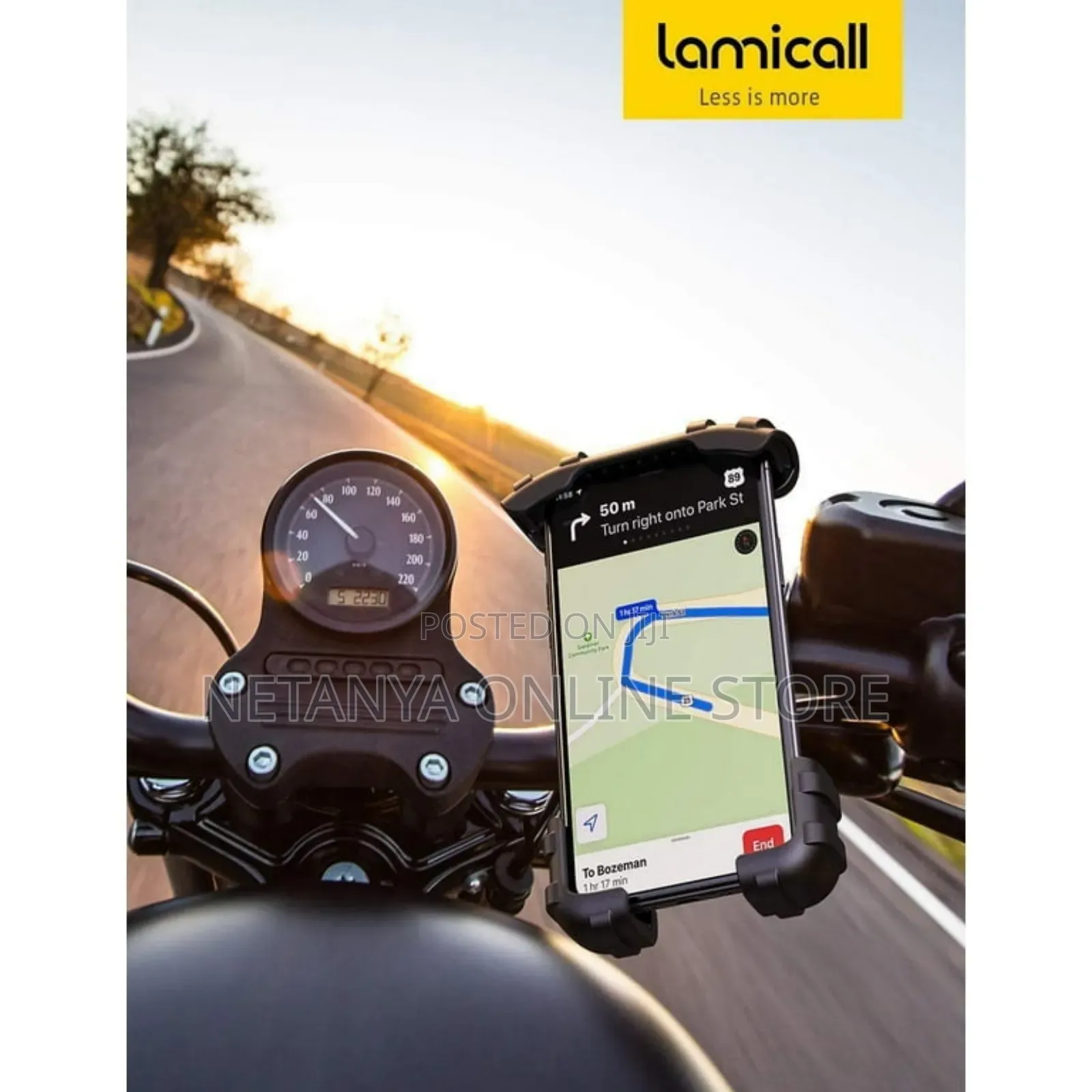 Bicycle and Motorcycle Phone Holder With Corner Guard