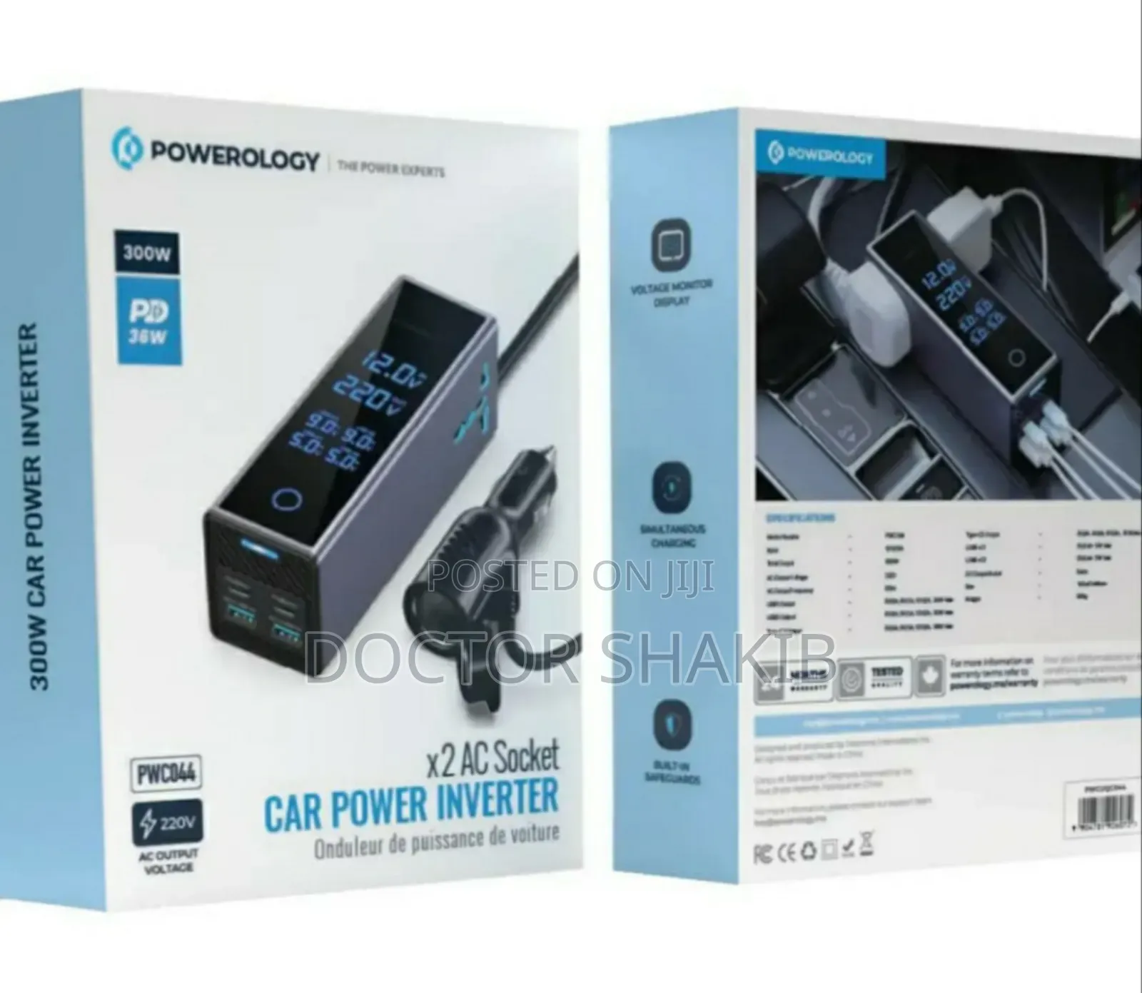Brand New Powerology 2ac Socket Car Power Inverter