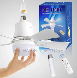 Electric Bulb With Fan and Remote