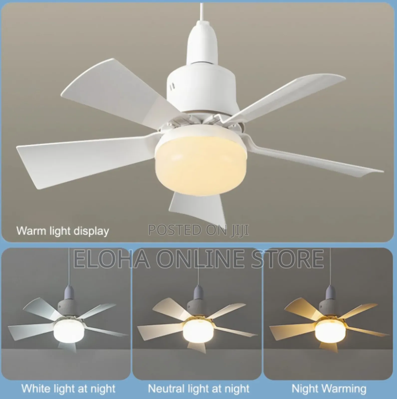 Electric Bulb With Fan and Remote