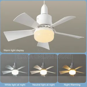 Electric Bulb With Fan and Remote