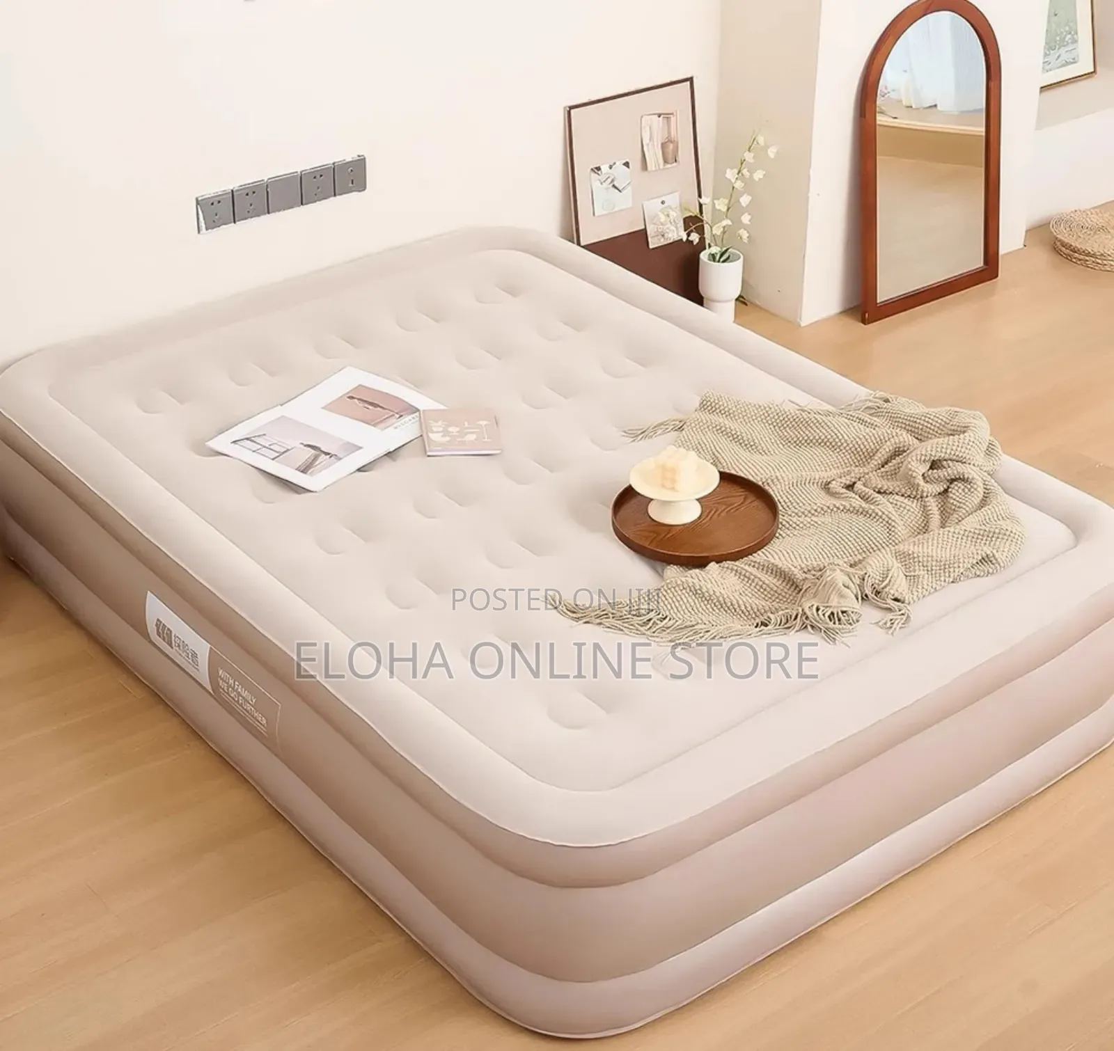 Self Inflated Big Size Air Mattress Bed With Built in Pump