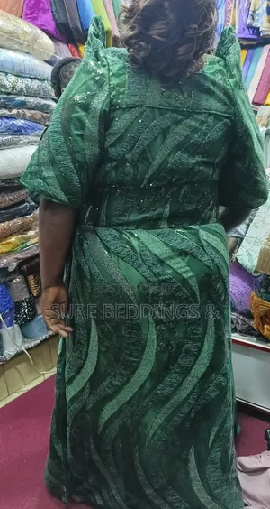 Green Ready Made Gomesi