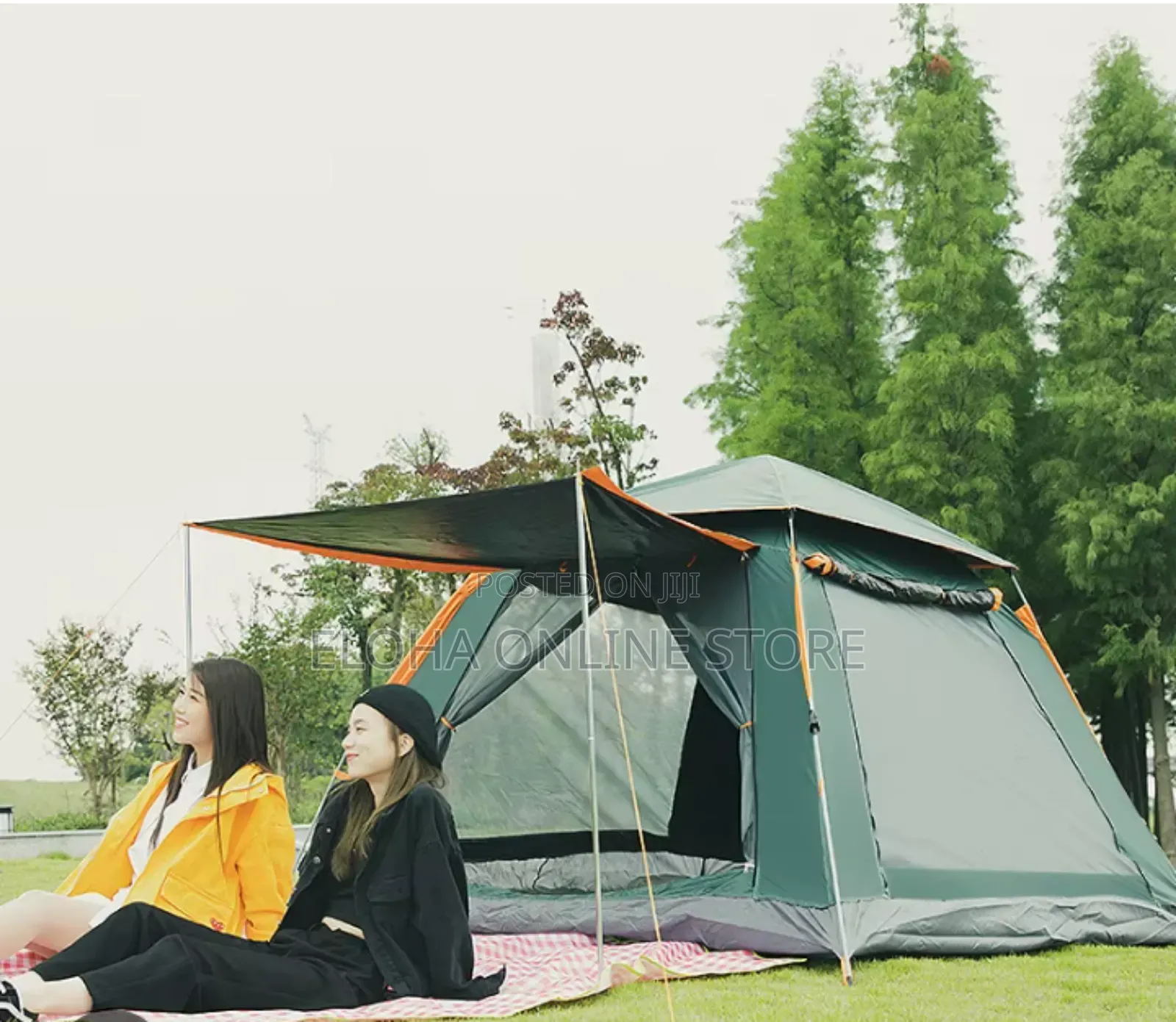 Outdoor Camping Tent for 6 People Color Vary