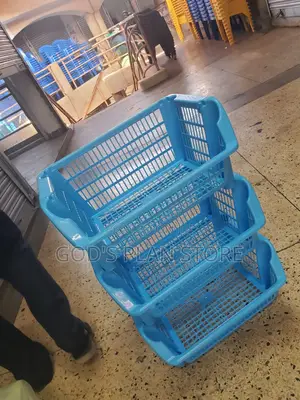 Kitchen Plastic Storage Rack 3 Tiers