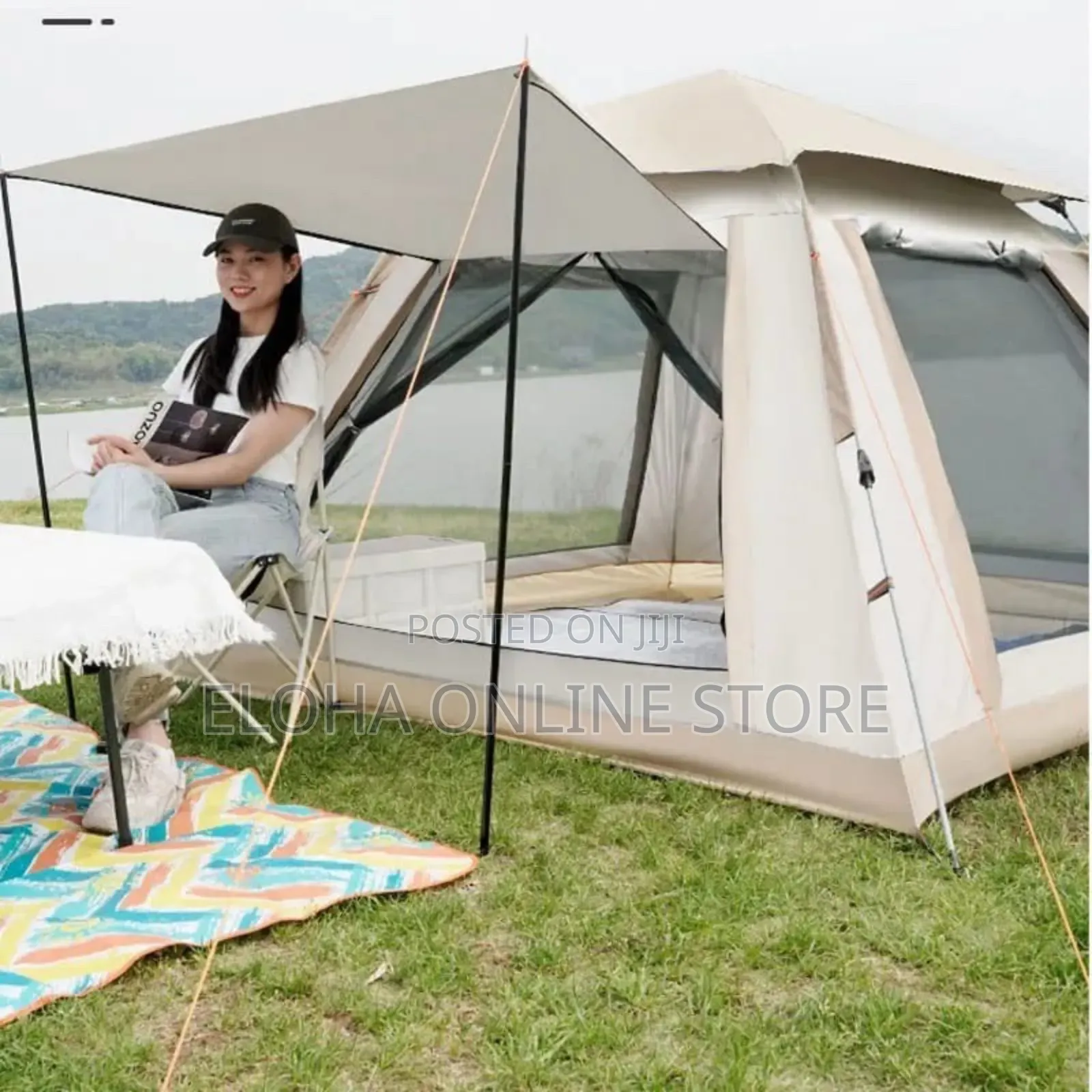 Camping Outdoor Tent for Picnic , Trips Consumes 4 People