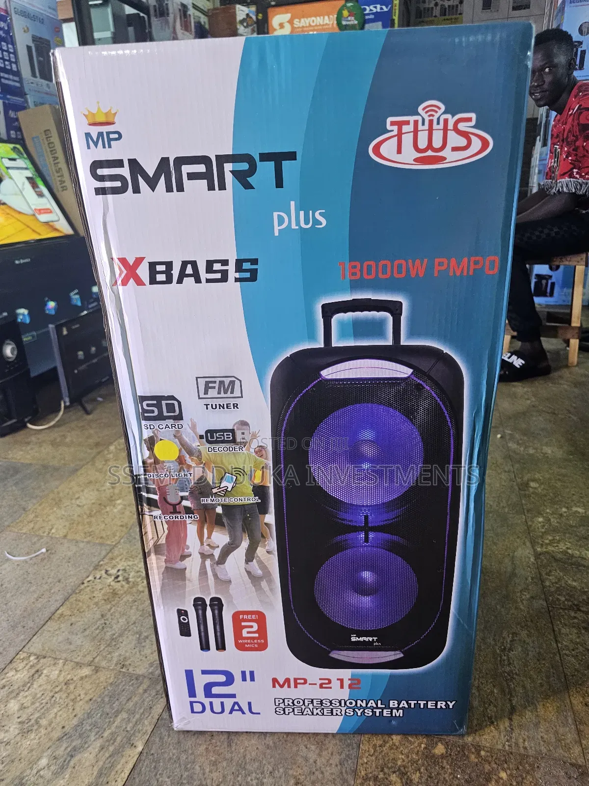 Smart Plus 12" Dual Rechargeable Speaker