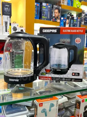 Geepas Electric Glass  Kettle With  1.8l - Silver