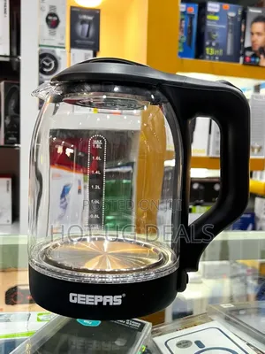 Geepas Electric Glass  Kettle With  1.8l - Silver