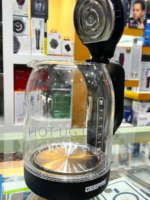 Geepas Electric Glass  Kettle With  1.8l - Silver