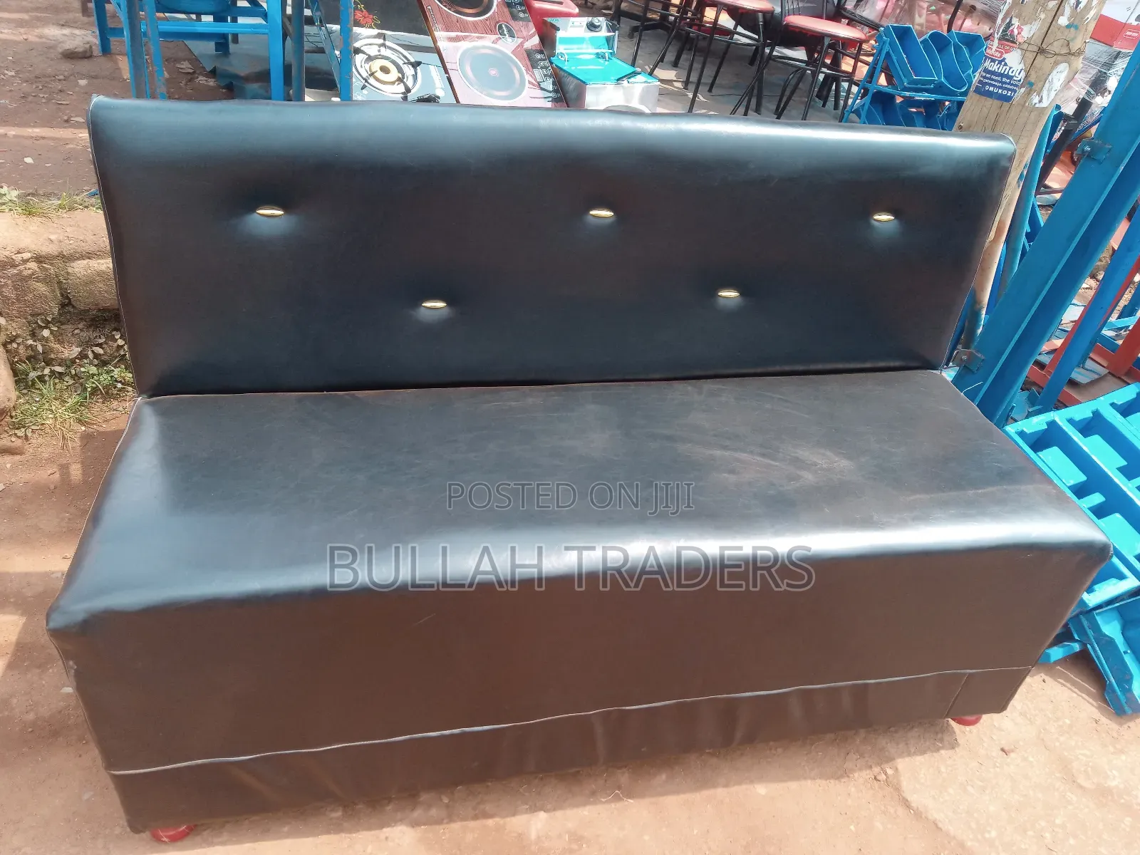 Saloon Waiting Chairs 3 Seater Pure Leather