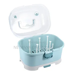 Portable Baby Bottle Storage Box With Cover