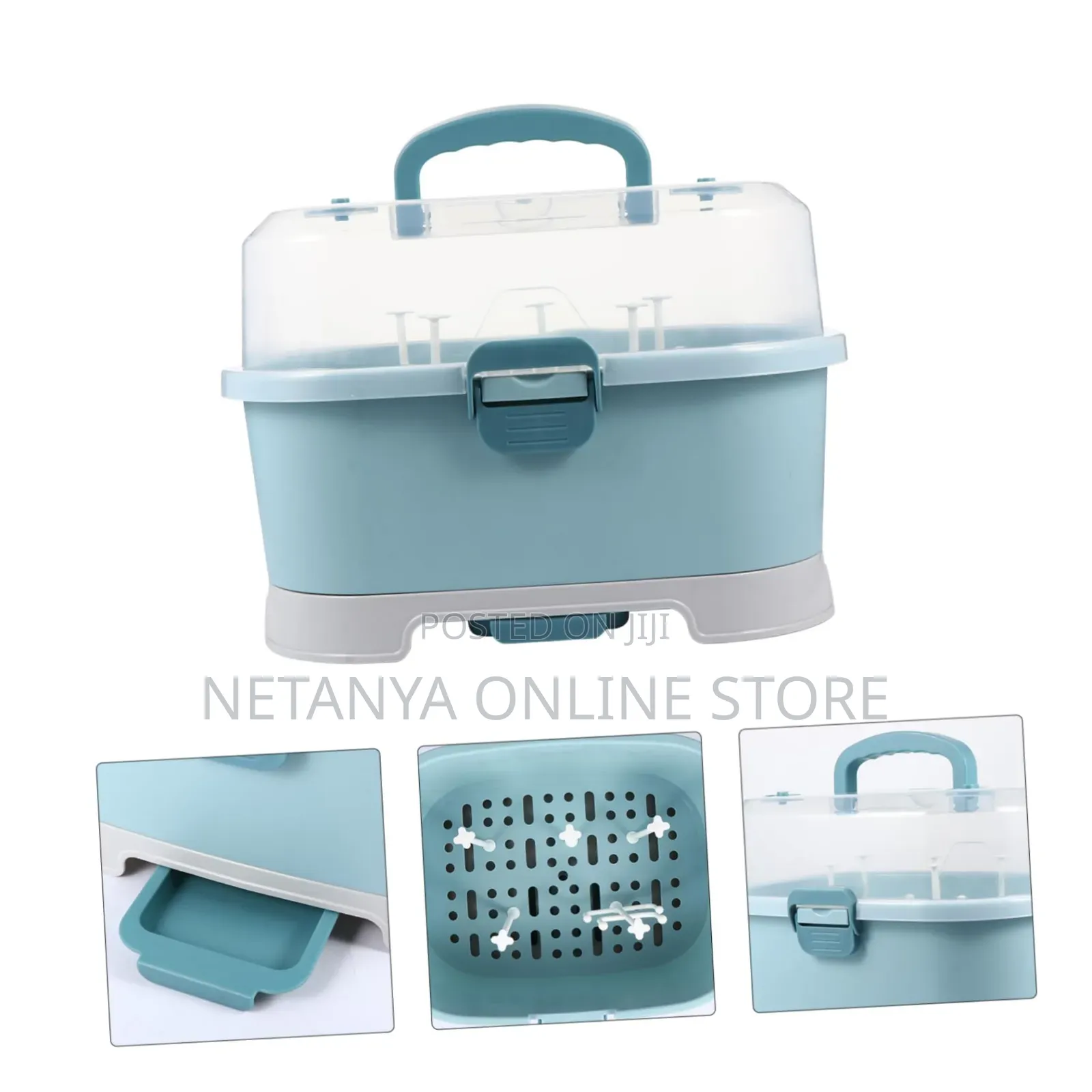 Portable Baby Bottle Storage Box With Cover
