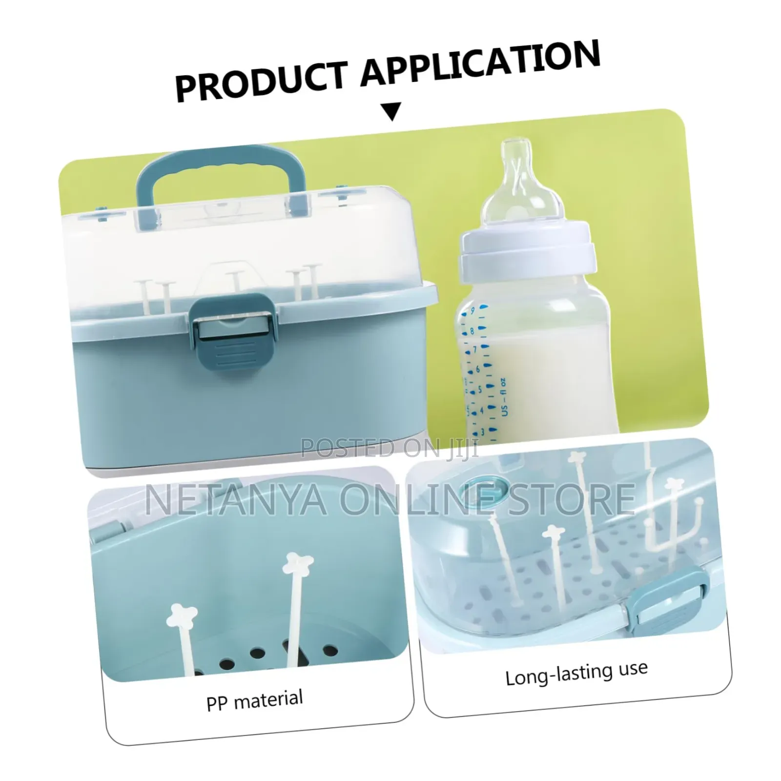 Portable Baby Bottle Storage Box With Cover