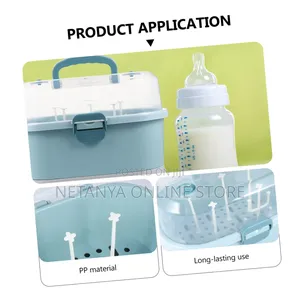Portable Baby Bottle Storage Box With Cover