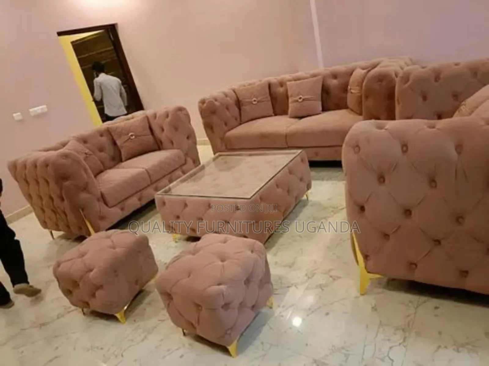 6 Sitter Cotton Sofa Set