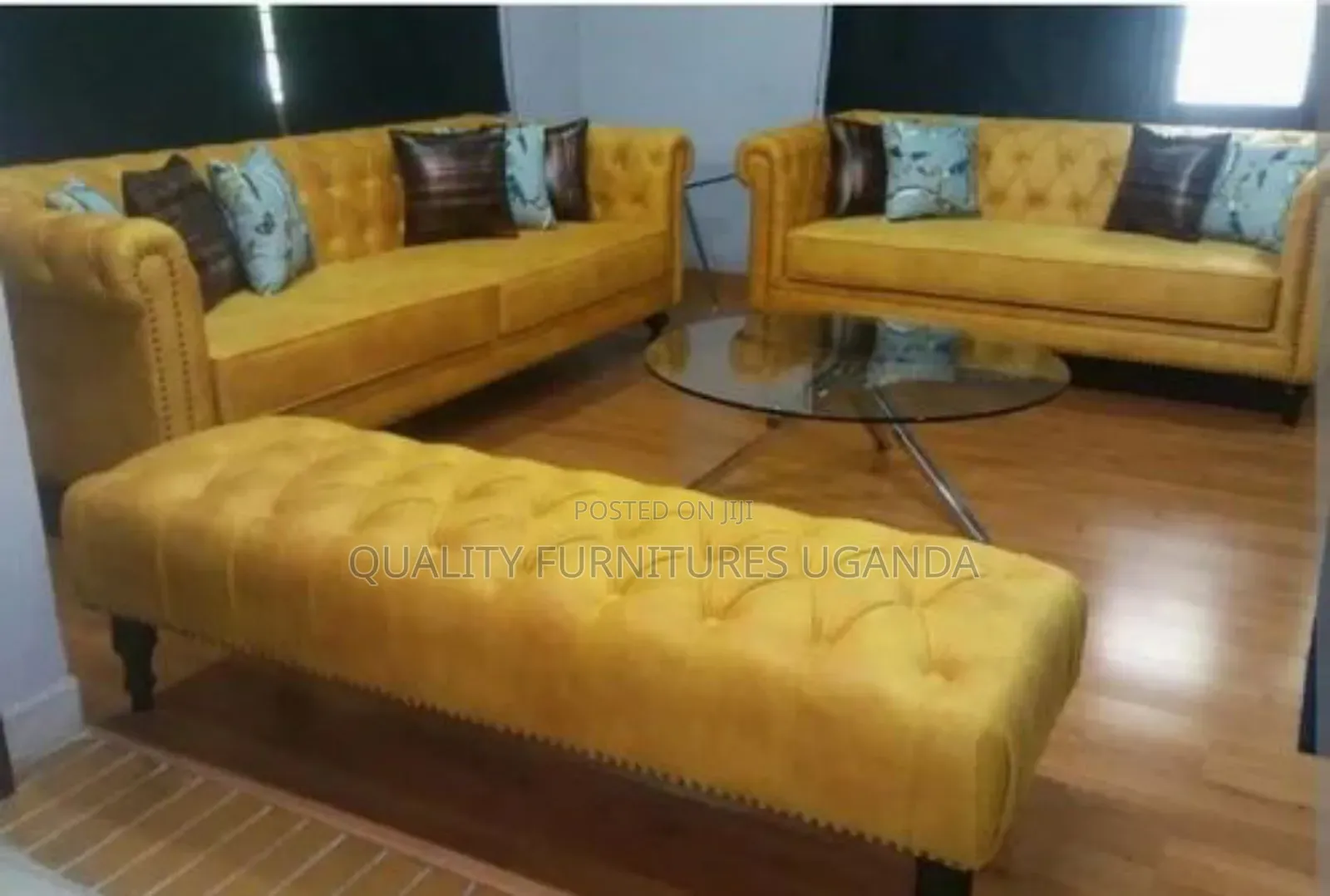 6 Sitter Leathered Chesterfield