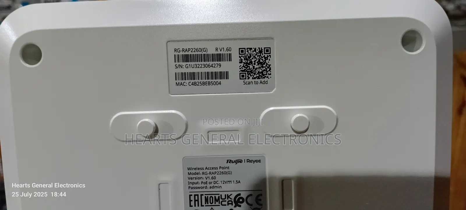 Ruijie Gigabit Ceiling Access Point Rg-rap2260 (G)