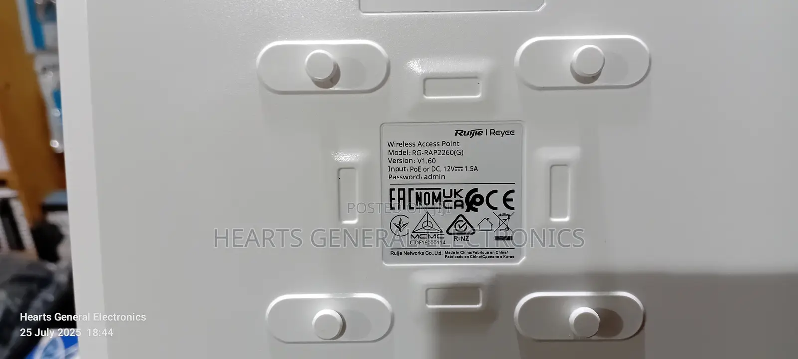 Ruijie Gigabit Ceiling Access Point Rg-rap2260 (G)