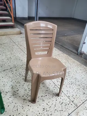 Plastic Stackable Chairs Cream Color