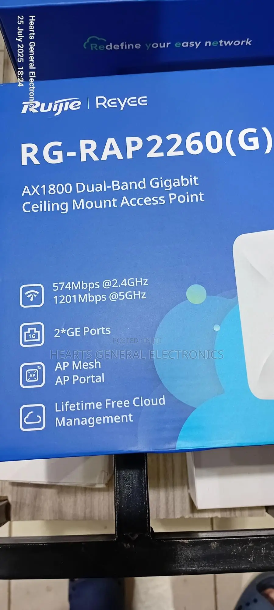 Ruijie Gigabit Ceiling Access Point Rg-rap2260 (G)