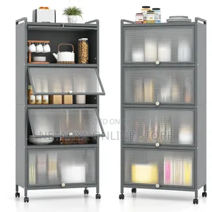 Rolling Kitchen Storage Cabinet