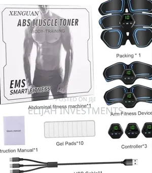 Ems Abs Maker Electric With Biceps and Triceps Sticker