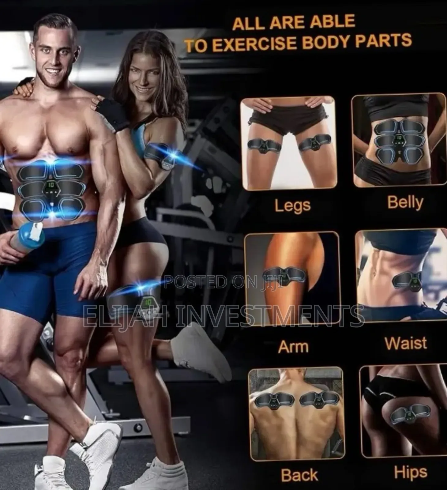 Ems Abs Maker Electric With Biceps and Triceps Sticker