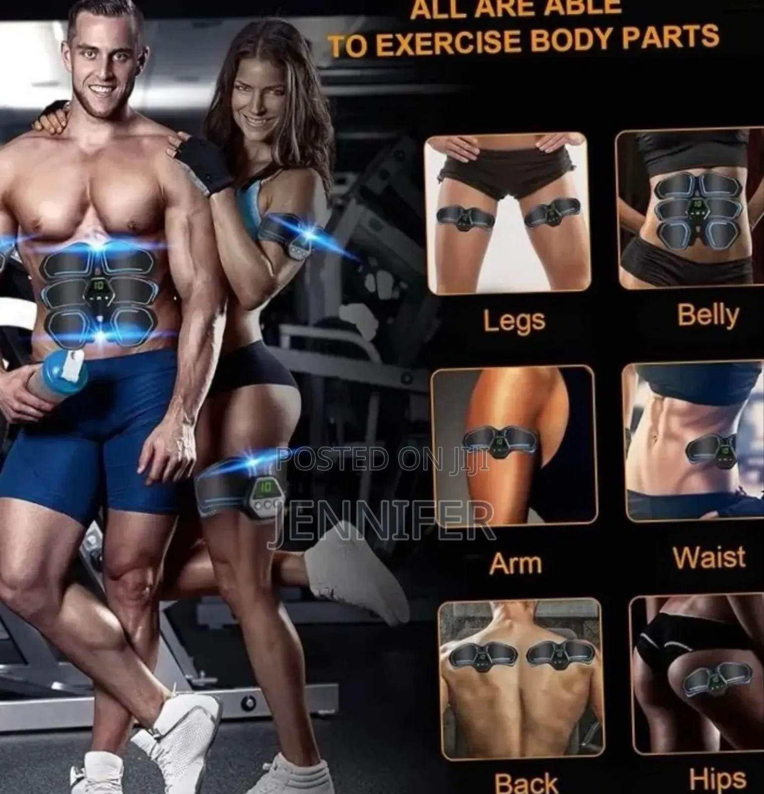 Ems Abs Maker Electric With Biceps and Triceps Sticker