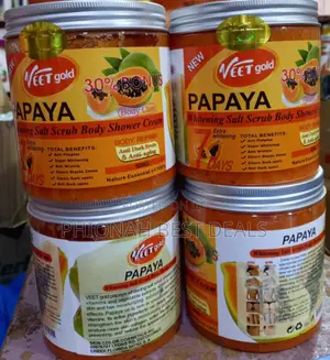 New Veet Gold Papaya Whitening Salt Scrub