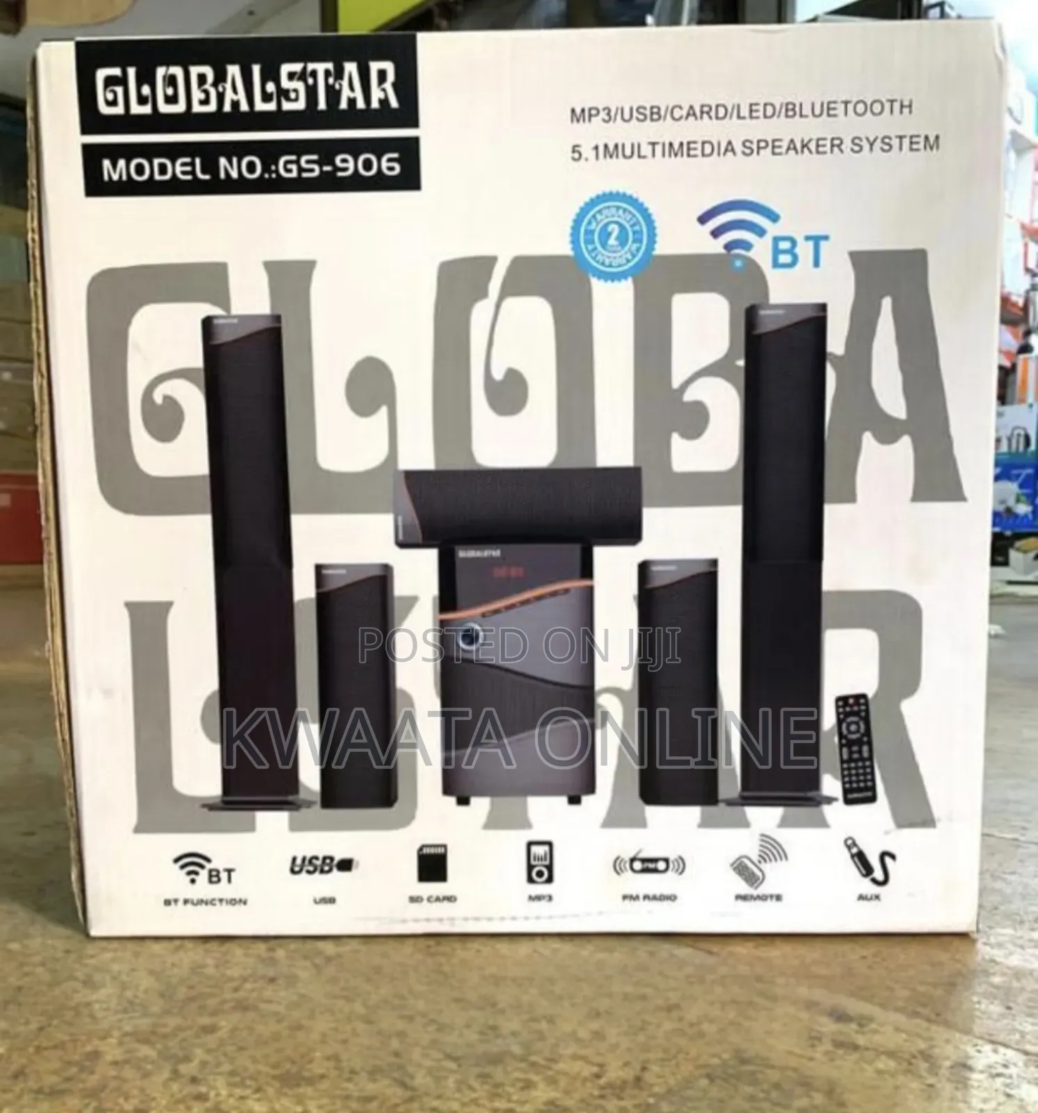 Global Star 5.1ch Multimedia Bluetooth Speaker System Gs-906