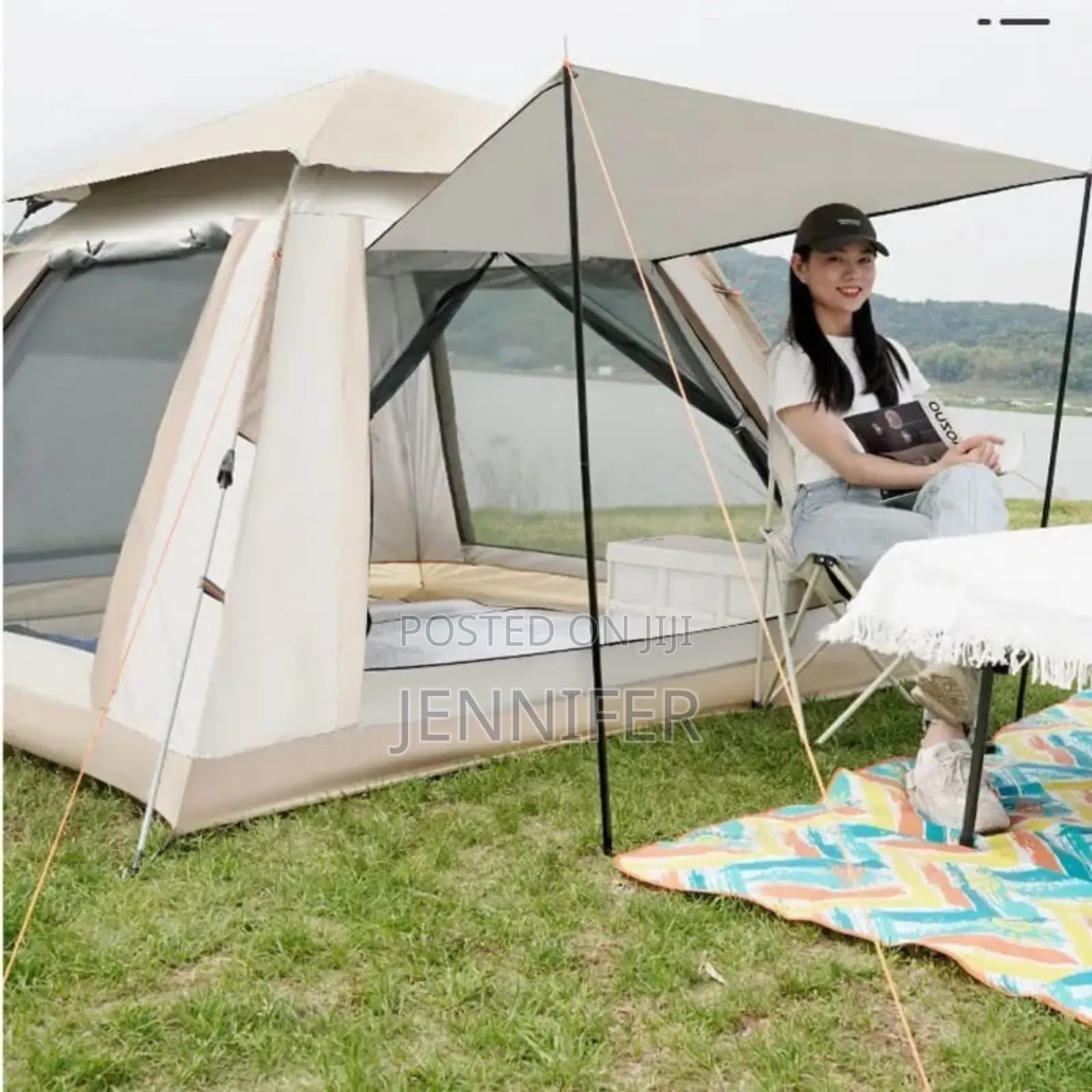 Camping Outdoor Tent for Picnic , Trips Consumes 4 People