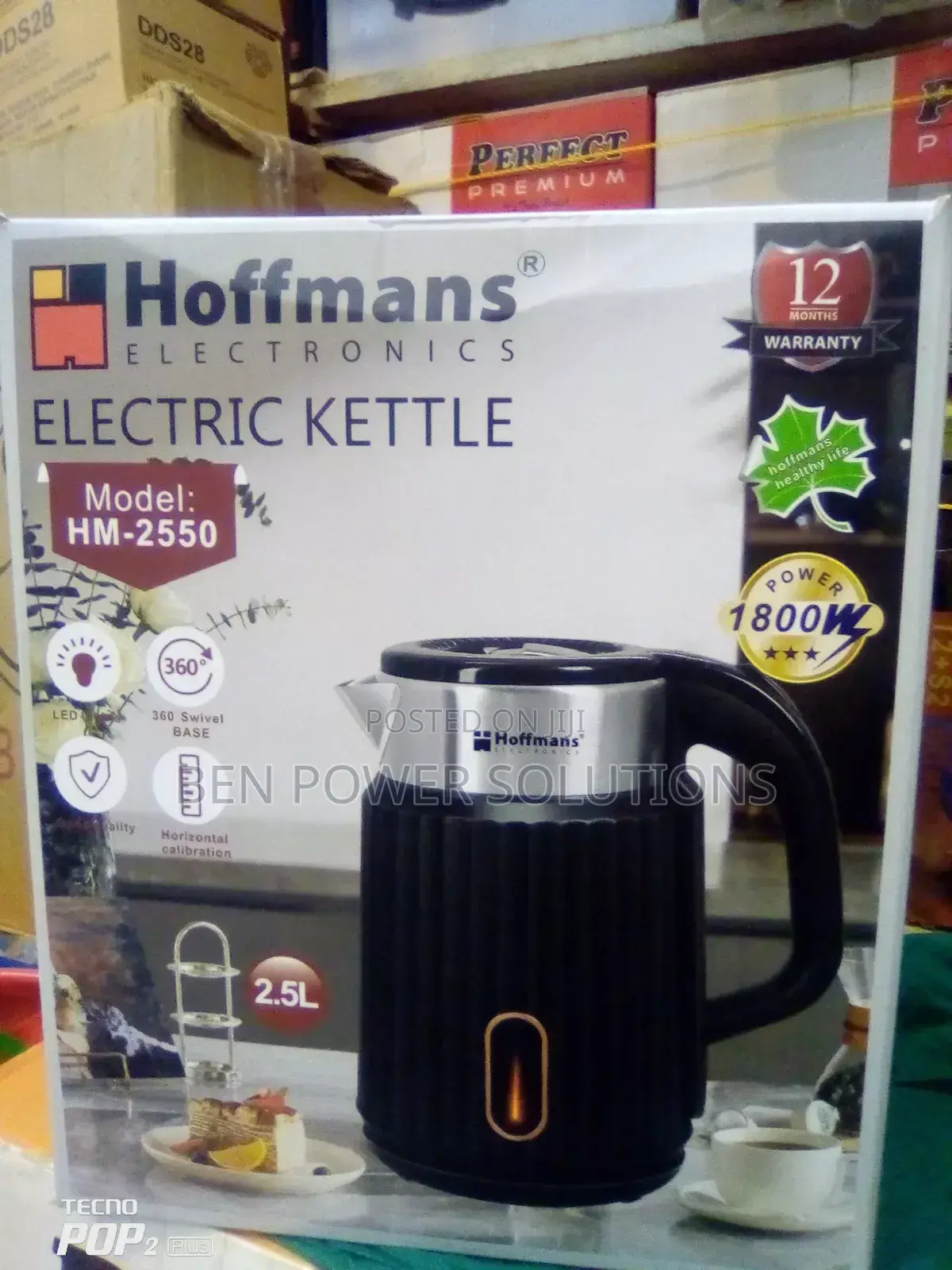 The Hoofmans 2.5l Electric Kettle
