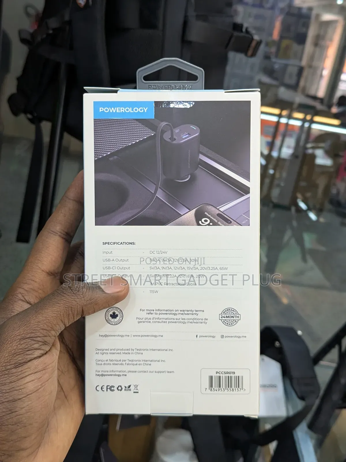 Powerology 65watts Car Charger
