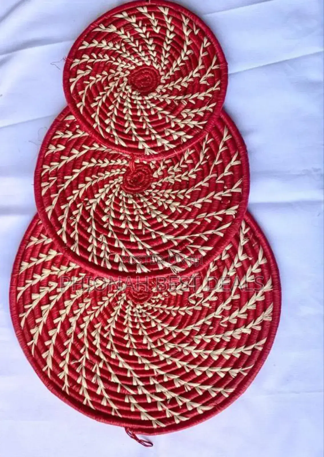 Decorated Wall Basket Mat