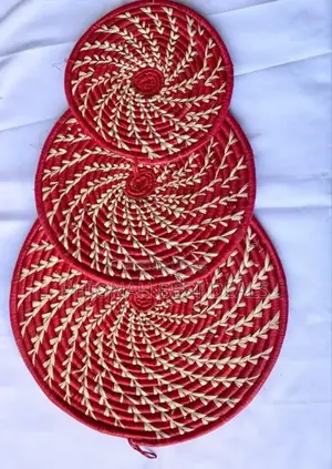 Decorated Wall Basket Mat