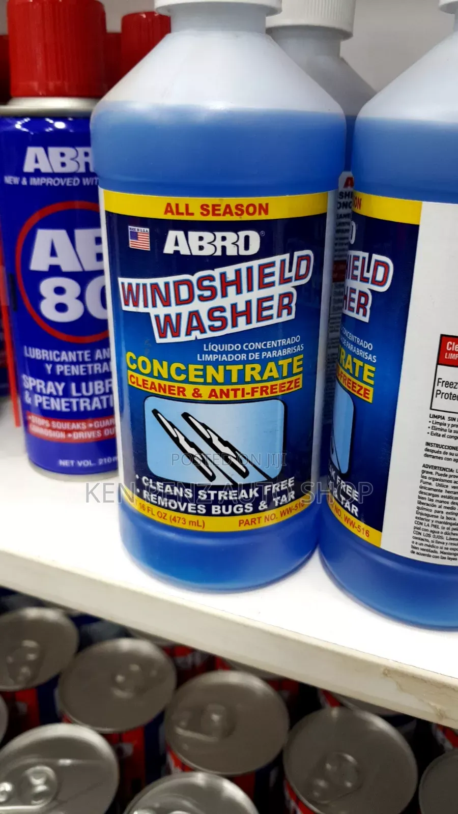 Windshield Cleaner and Antifreeze Concentrate