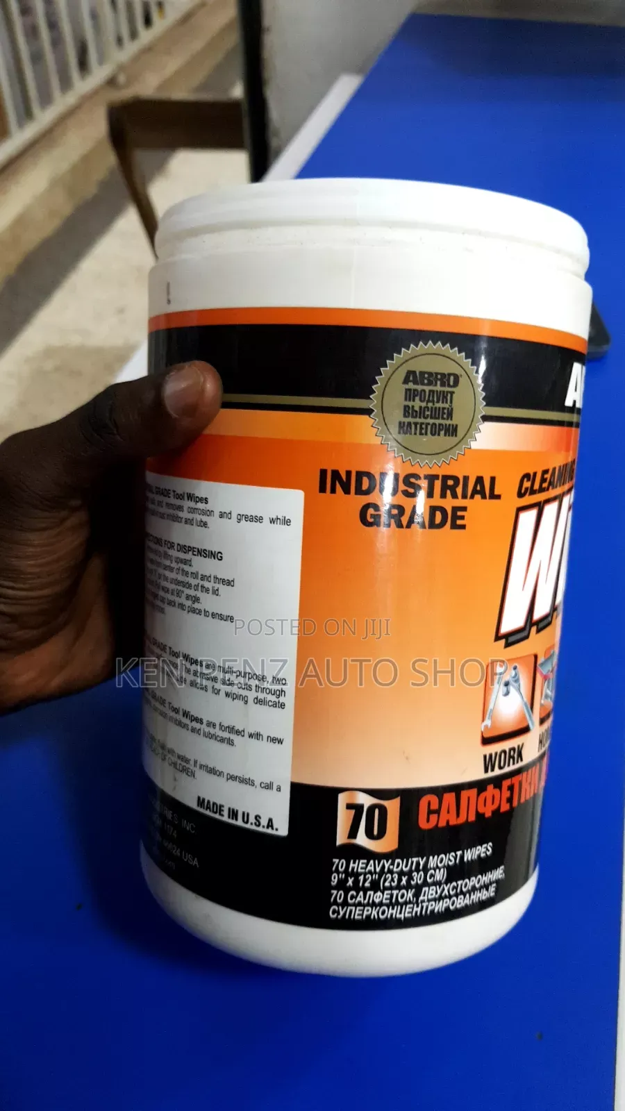 Industrial Grade Cleaning and Conditioning Wipes