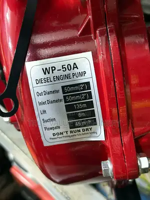 High Pressure Pump 8m Suction 135m Lift