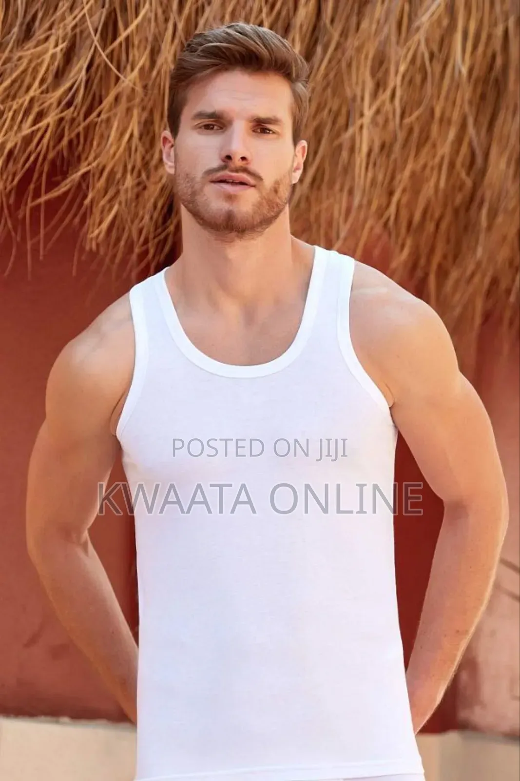 1 Piece Berrak Men's Vest Premium Cotton- Black