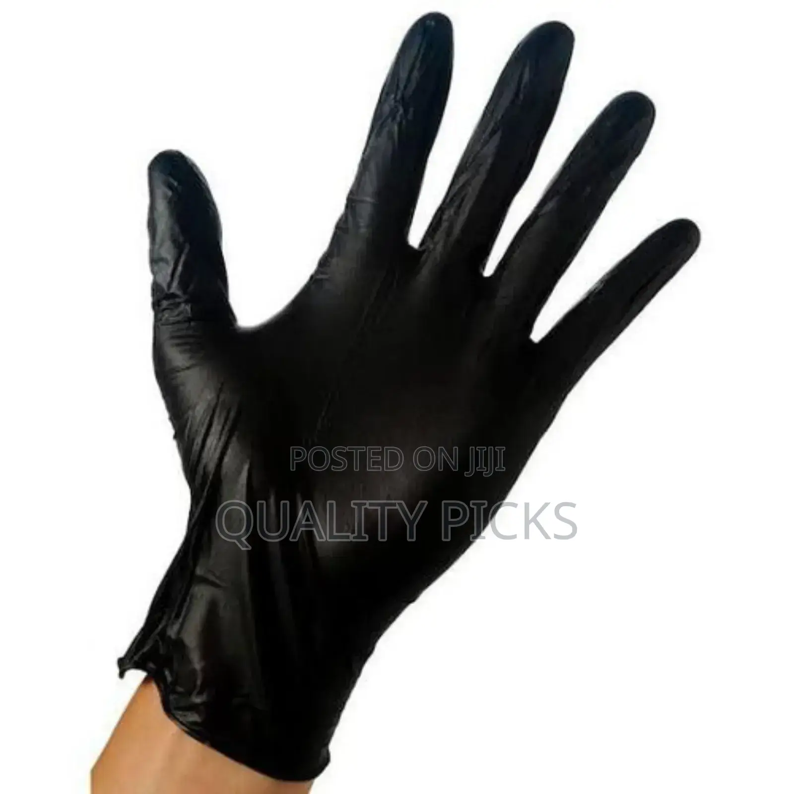 Black 100 Pcs Of Nitrile Gloves